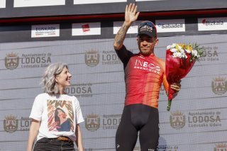 Caleb Ewan lors de sa dernière victoire sur le Tour du Pays Basque KEYSTONE/EPA/Villar Lopez